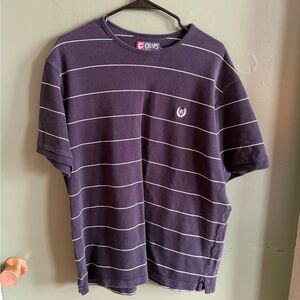 Chaps Men's Navy Striped Shirt